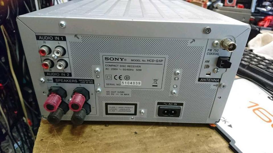 SONY HCD-G1iP, CD-RECEIVER, DEFEKT!!