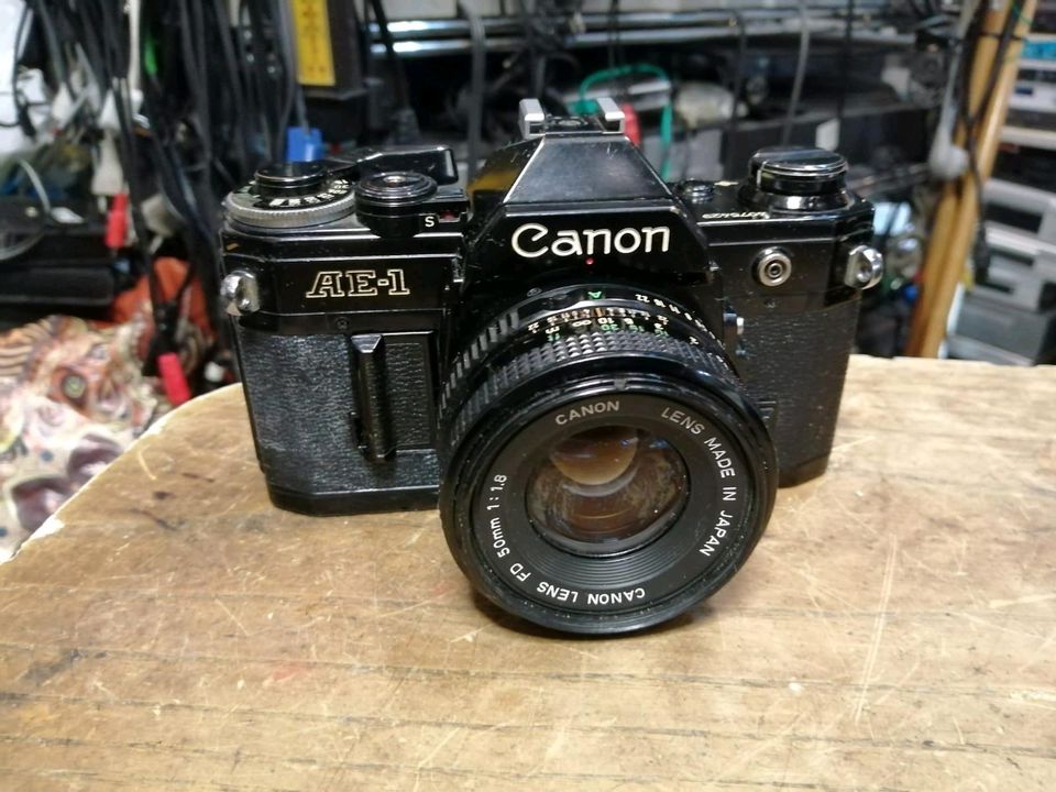 CANON AE-1, Analog-Kamera mit FD 50 mm Objektiv!