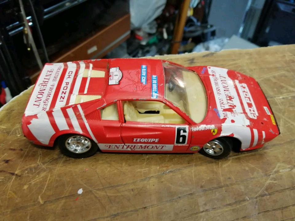 4 FERRARI Metall-Modell Autos, Metall, guter Zustand!
