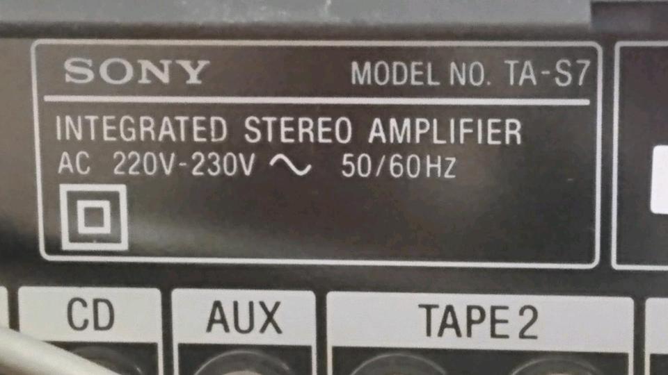 SONY TA-S7 Integrated Stereo Amplifier