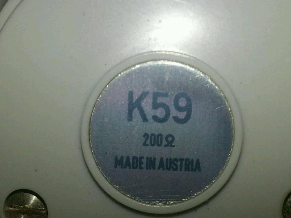 AKG K59, altes Headset, 200 Ohm, Kabel mit 2 alten Steckern, toll