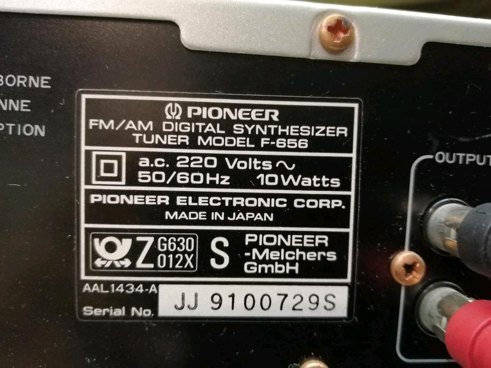 PIONEER Amplifier A-445, Tuner F-656 und CD-Player PD-4300!