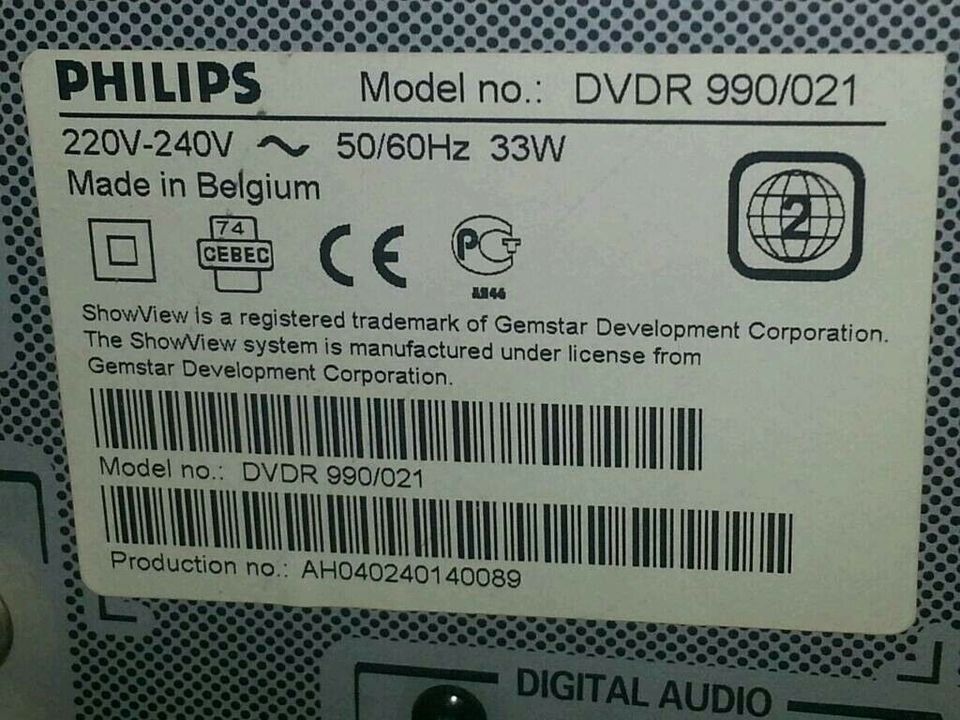 PHILIPS DVD-Recorder 990/021; DVD-Recorder, guter Zustand!