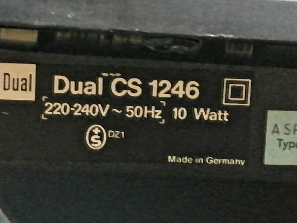 DUAL CS 1246 Plattenspieler + DUAL M 20 E Nadelsystem!!