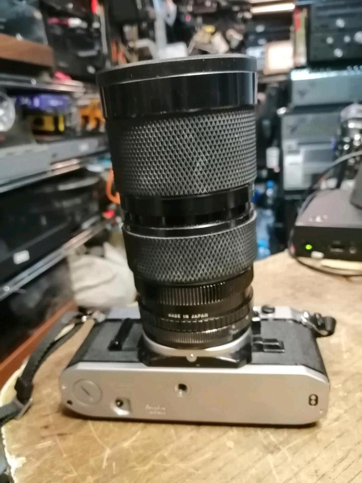 CANON AE-1 Analog-Kamera mit Objektiv SOLIGOR + B+W 72E Linse!!