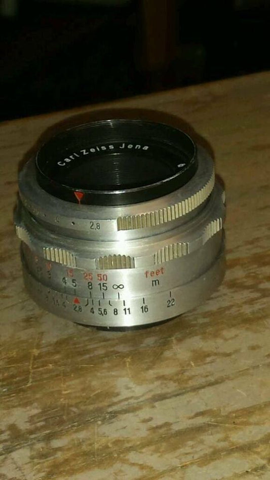 TESSAR Carl Zeiss Jena 2,8/50; Objektiv, sehr guter Zustand!