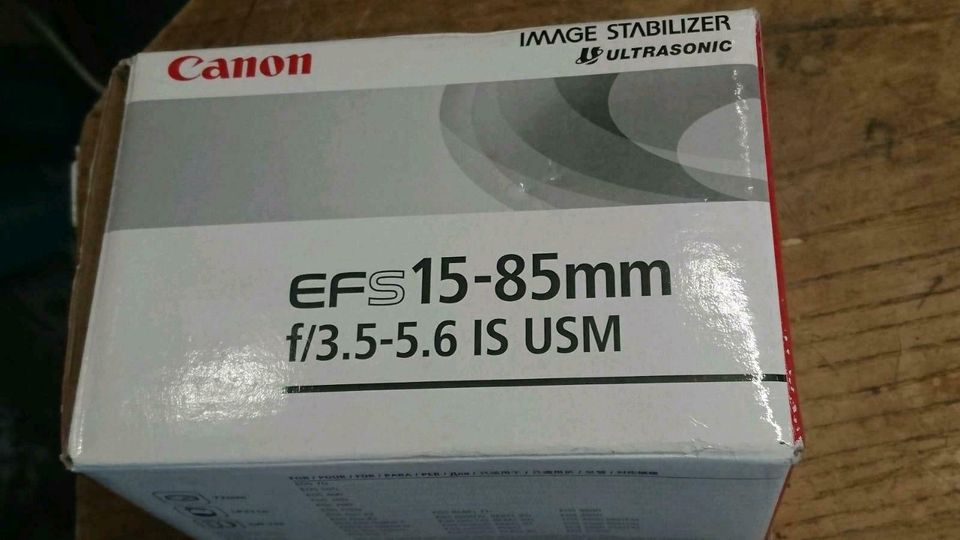 CANON EFS 15-85 mm, Objektiv, NEU - nur 1x getestet!