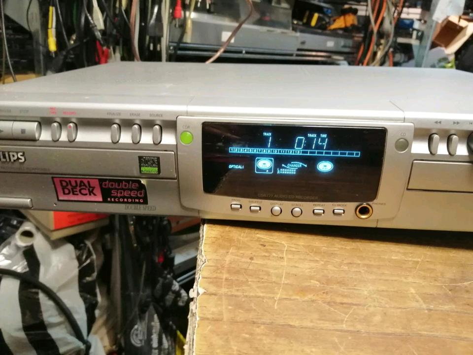 PHILIPS CDR770, CD-Player - CD-Recorder, 2 in 1, guter Zustand!!!