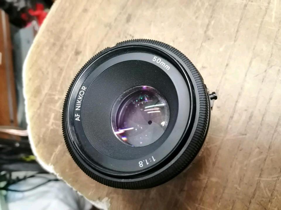 NIKON AF NIKKOR 50 mm, 1:1.8, Objektiv, guter Zustand!!!