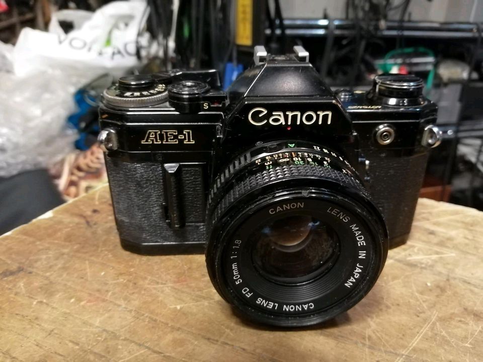 CANON AE-1, Analog-Kamera mit FD 50 mm Objektiv!