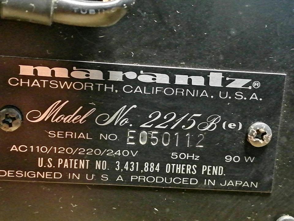 MARANTZ Model No. 2215B, Receiver!!
