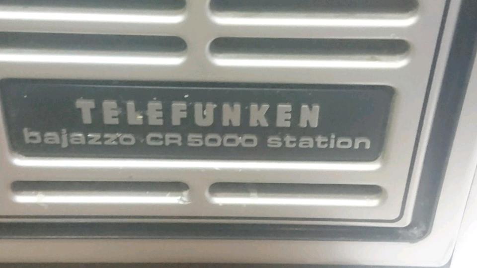 TELEFUNKEN BAJAZZO CR5000 station, etwas DEFEKT!!