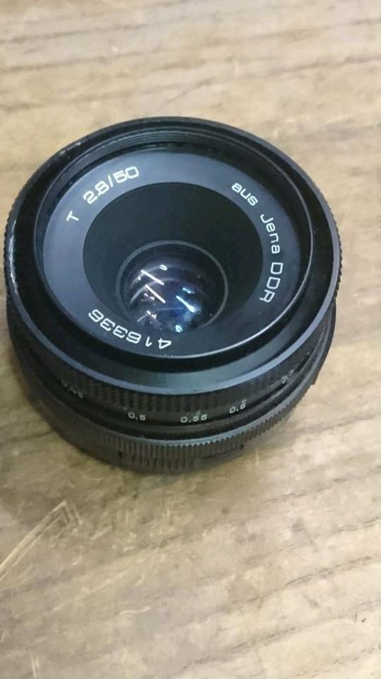 CARL ZEISS JENA T 2.8/50, 50 mm, M42, Objektiv, guter Zustand!