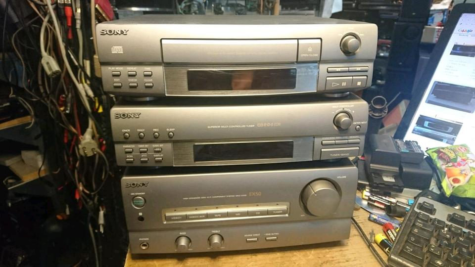 SONY-Musikanlage: TA-EX50, ST-EX100, CDP-EX100, OHNE Boxen!