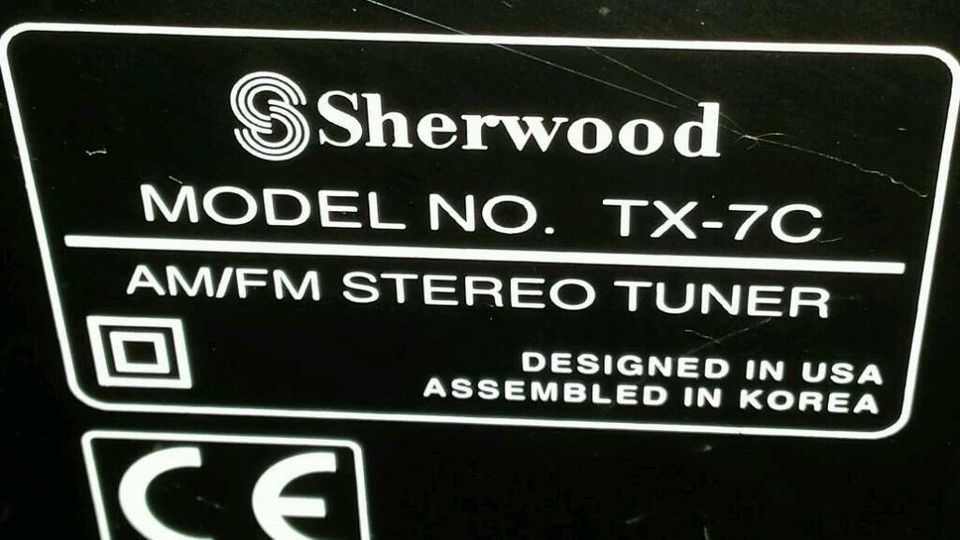 SHERWOOD Model No. TX-7C; AM/FM Stereo Tuner, etwas DEFEKT!