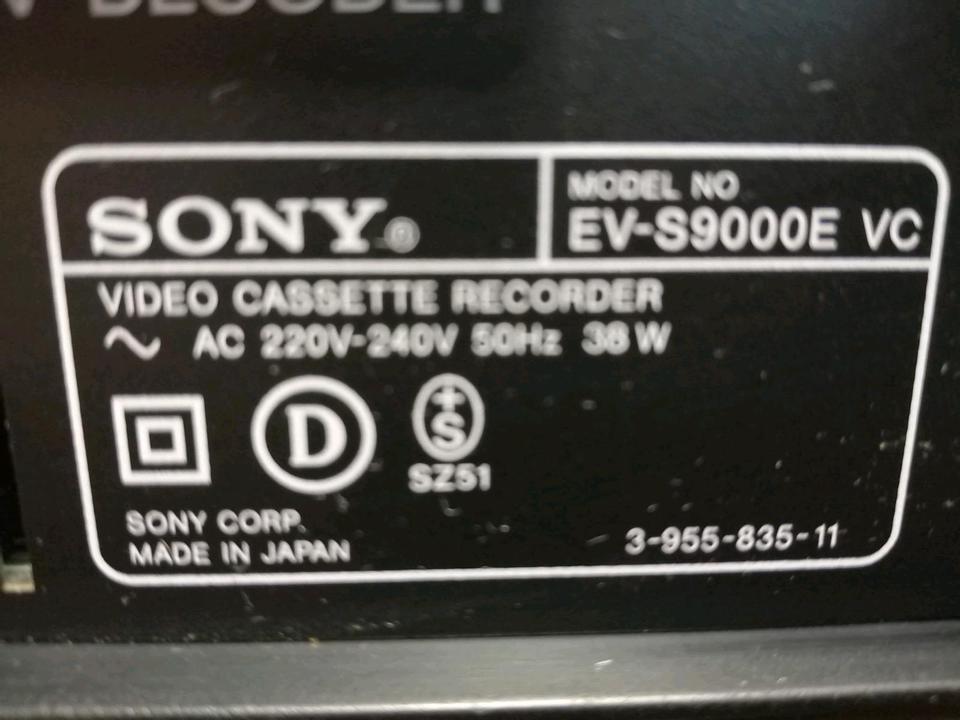 SONY EV-S9000E, Video 8/Hi8 - Recorder, Videocassettenrecorder!!