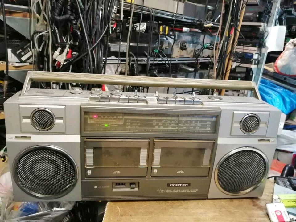 CONTEC Model: 8822, Stereo Doppel-Radiocassetten-Recorder!!