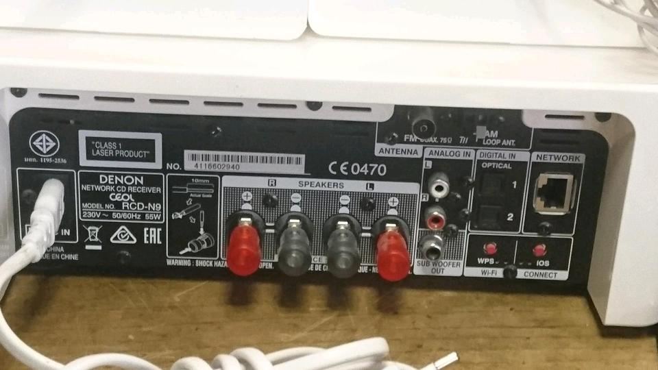 DENON CEOL RCD-N9, Netzwerk-Kompaktreceiver + 2 DENON Boxen