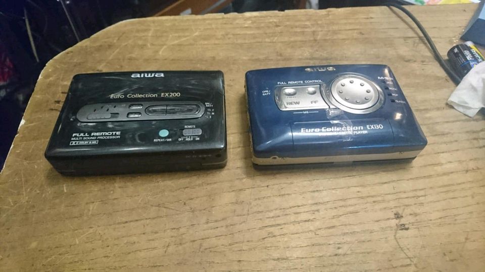 2 AIWA EURO COLLECTION Walkman: EX200+EX130, DEFEKT!!!