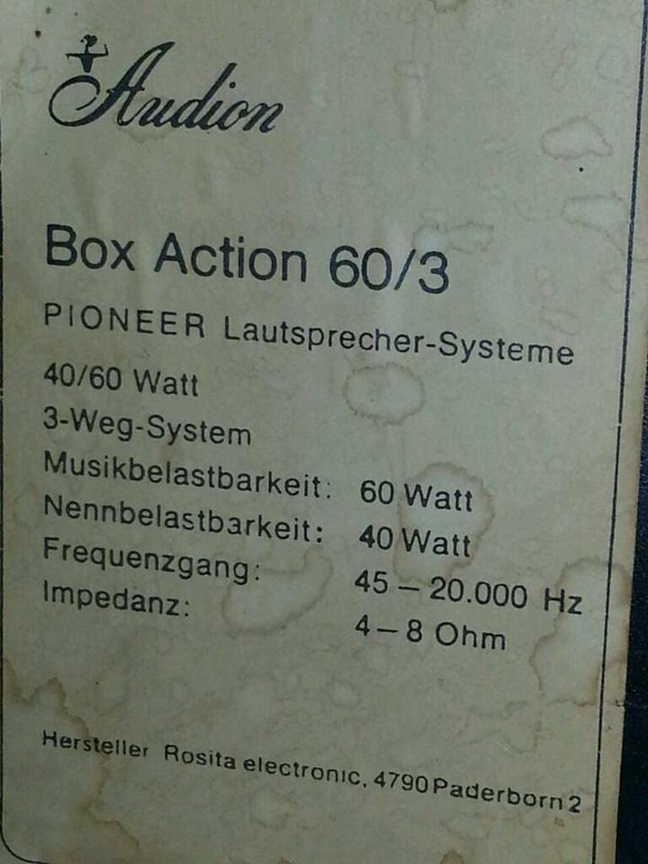 AUDION Box Action 60/3 PIONEER Lautsprecher-Systeme