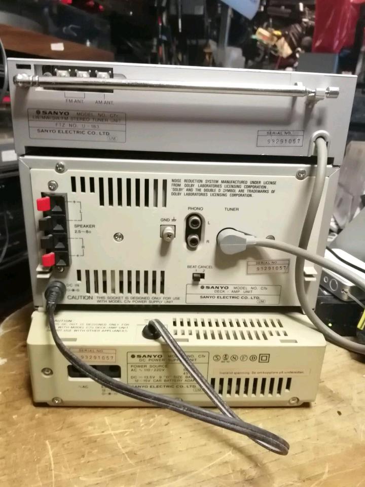SANYO-Musikanlage: C7P/C7T/C7D + 2 C7S!!