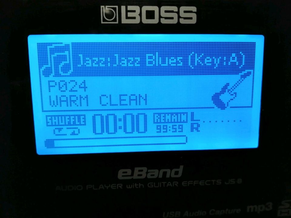 BOSS eBand JS-8, Audio-Player mit Gitarreneffekte + Adapter!!