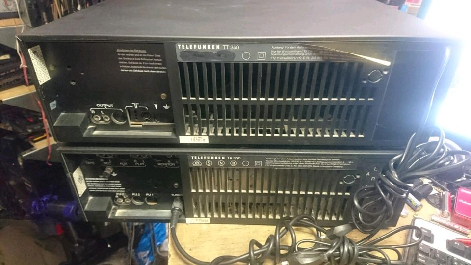 TELEFUNKEN TA350 Amplifier (DEFEKT) + TT350 Tuner,