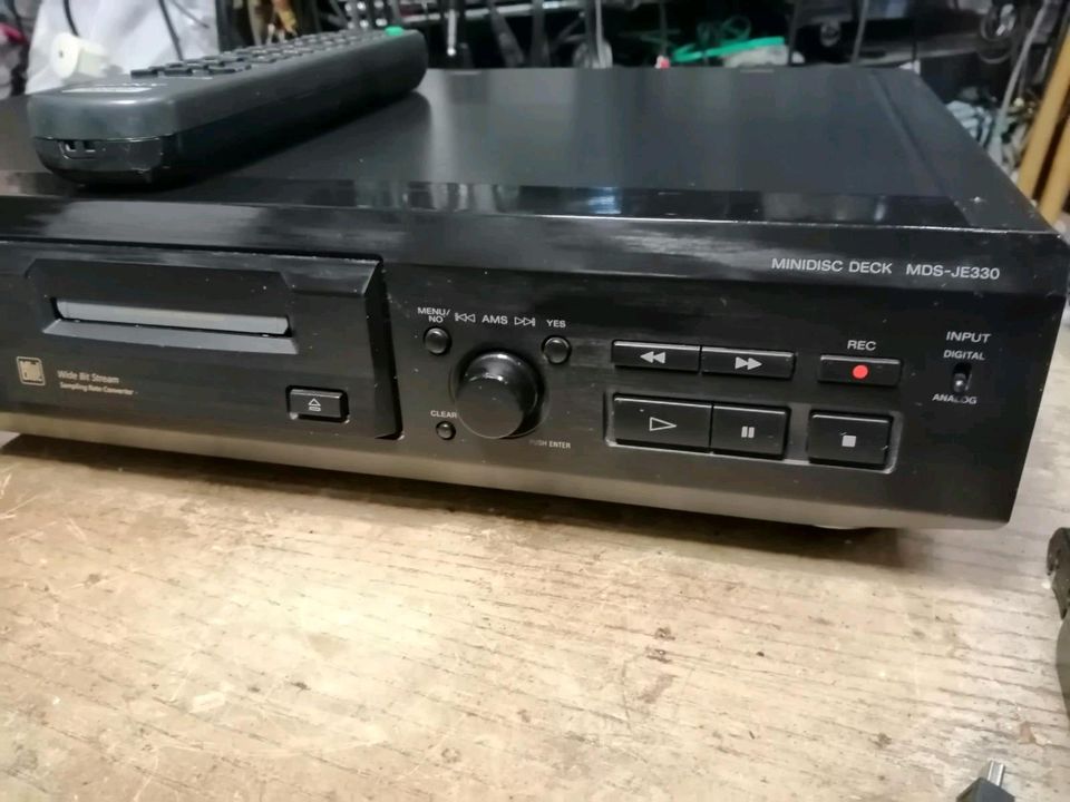 SONY MDS-JE330, MiniDisc-Deck mit Original-Fernbedienung!!!!