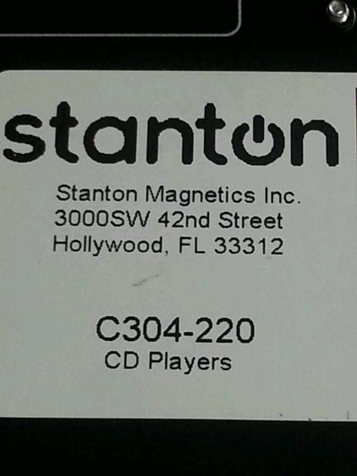 STANTON C304-220; DJ-CD-Player; DEFEKT!!