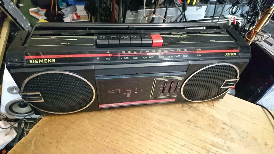 SIEMENS RM831 4 Radio-Cassetten-Recorder, funktioniert