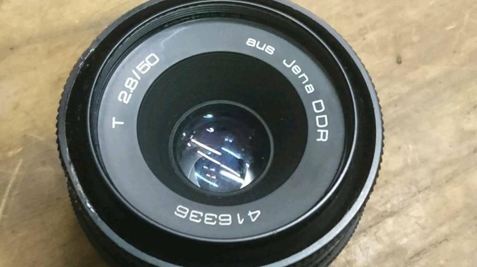 CARL ZEISS JENA T 2.8/50, 50 mm, M42, Objektiv, guter Zustand!