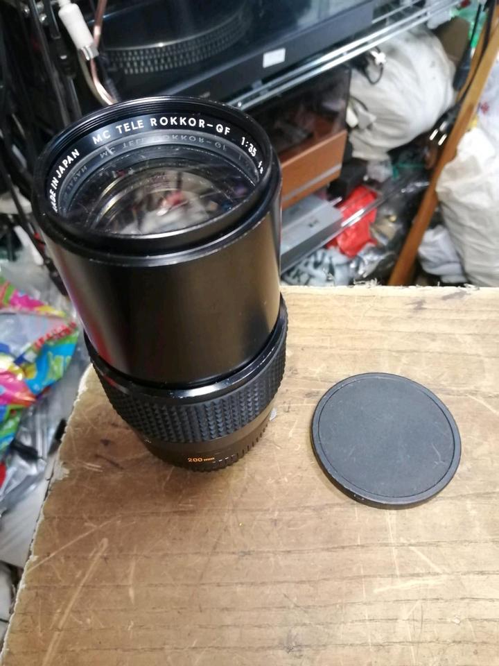 MINOLTA Tele Rokkor-QF 200 mm, Objektiv für MINOLTA MD Bajonett!!
