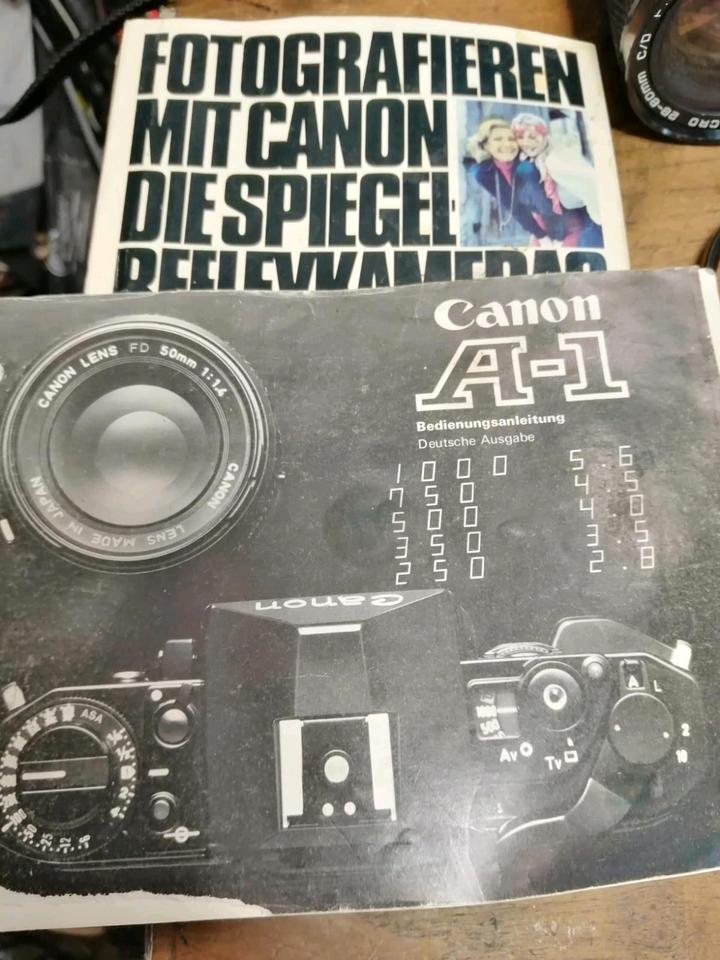 CANON A-1, Analog-Kamera + SOLIGOR Objektiv + B+W Linse!!