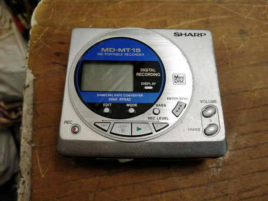 SHARP MD-MT15, Portable Minidisc-Recorder, DEFEKT!!!