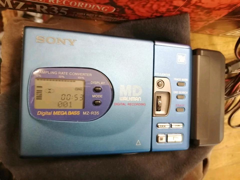 SONY MZ-R35 portable Minidisc-Recorder mit Zubehör!!!