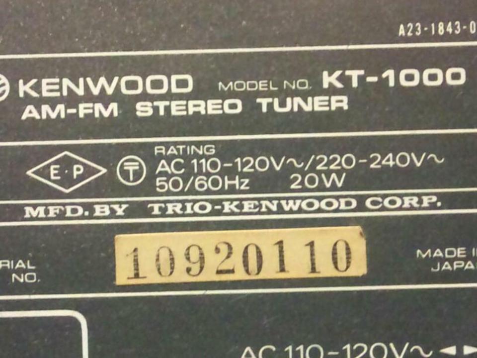 Tuner KENWOOD KT1000, tolles Gerät! guter Zustand!