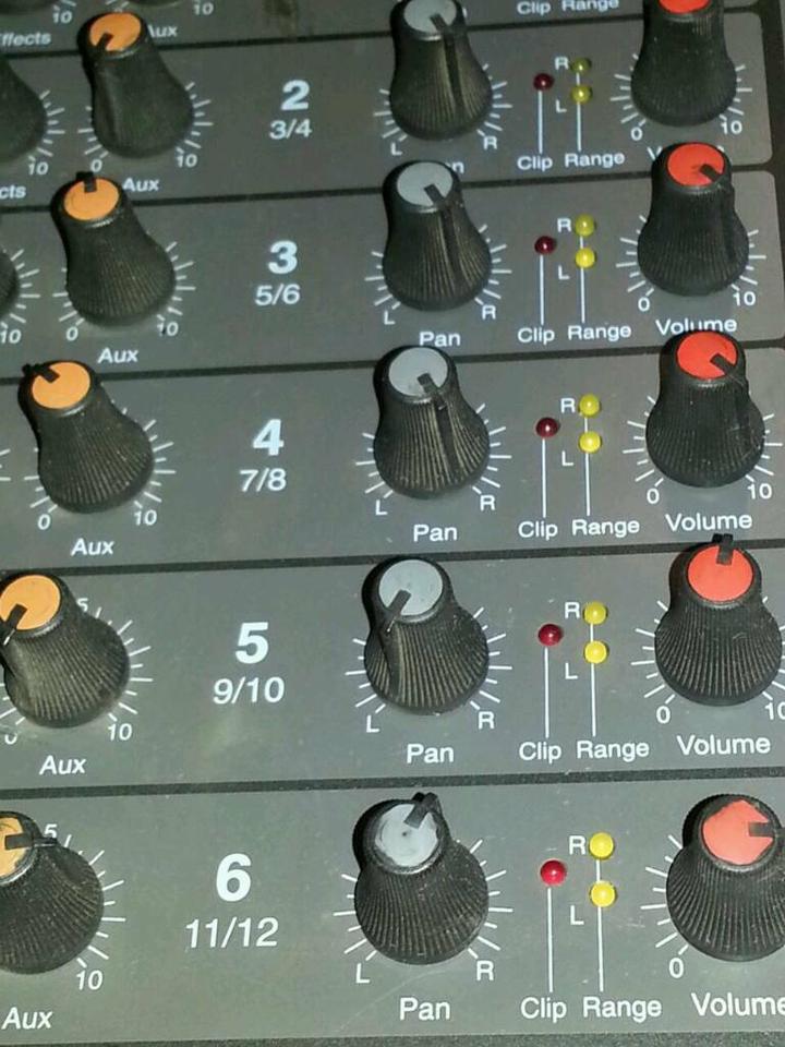 PD 6-12 Stereo Power Mixer; 12 Kanäle