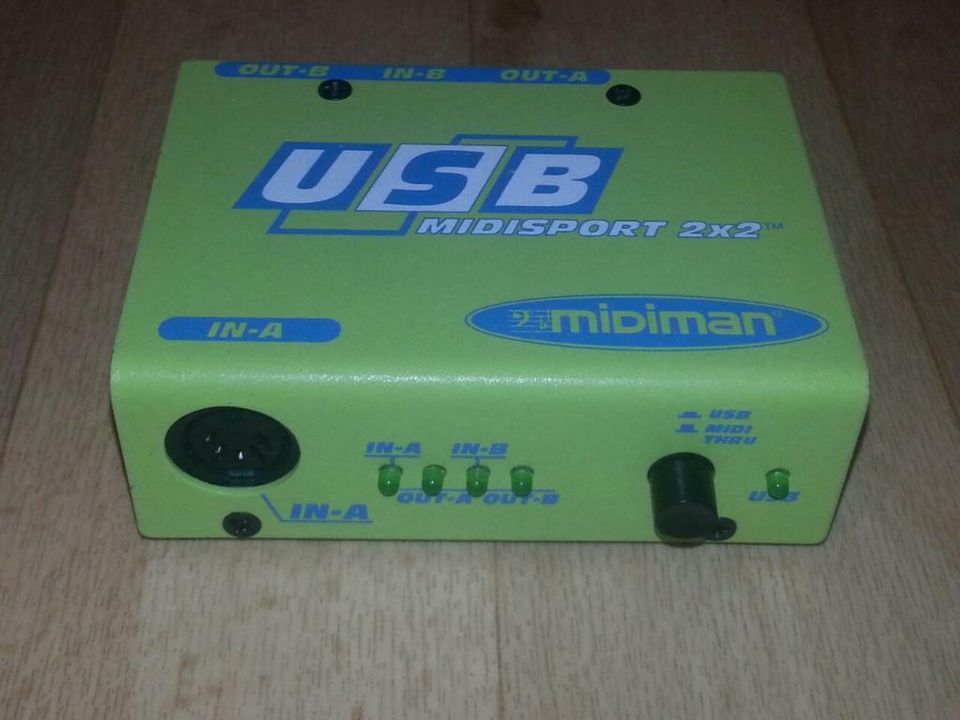 MIDIMAN USB Midisport 2x2; mit neuem USB-KABEL, sehr gut!!