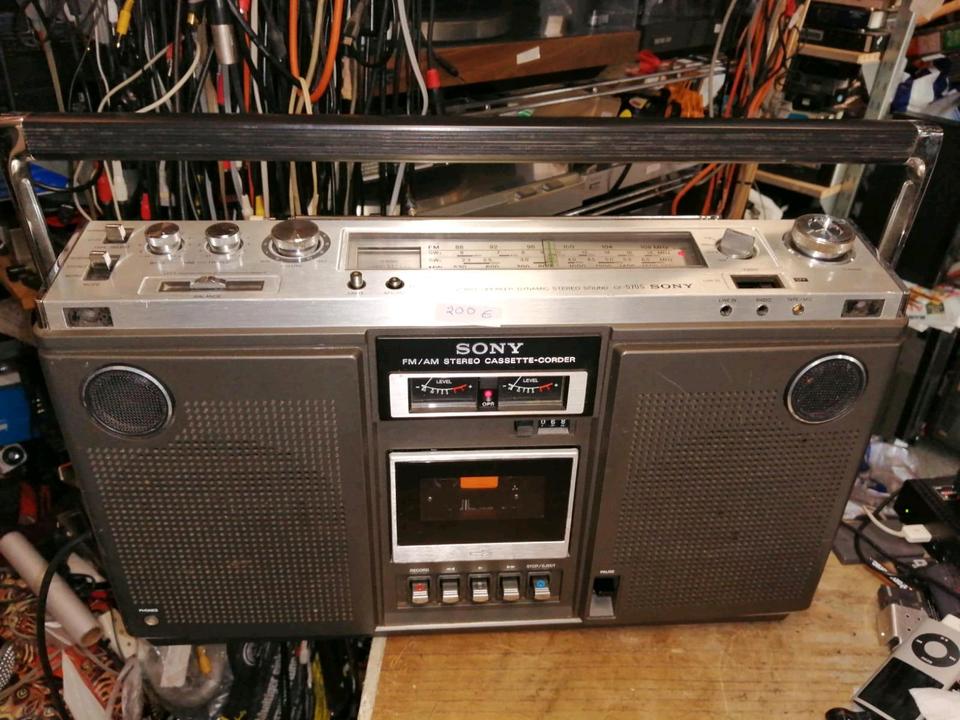 SONY CF-570S, Stereo Cassette-Corder 4 Bands, etwas DEFEKT!!