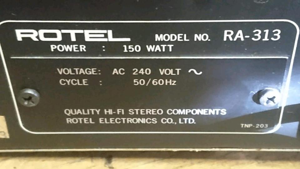 ROTEL RA-313, Verstärker/Amplifier, guter Zustand!!