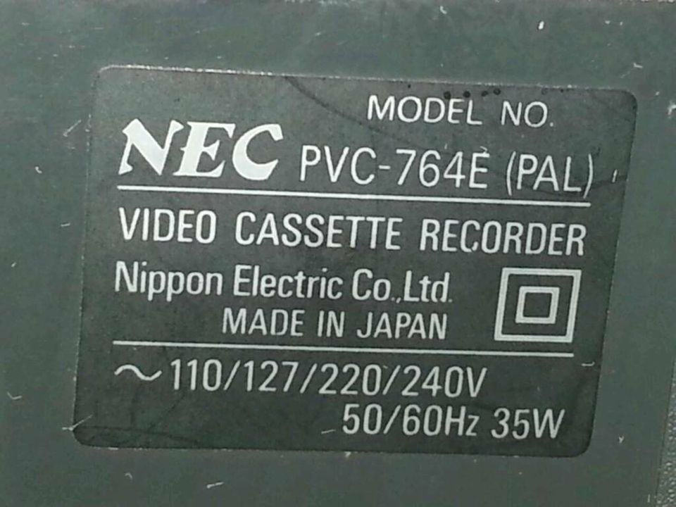 NEC PVC-764E BETAMAX; Videocassetten-Recorder