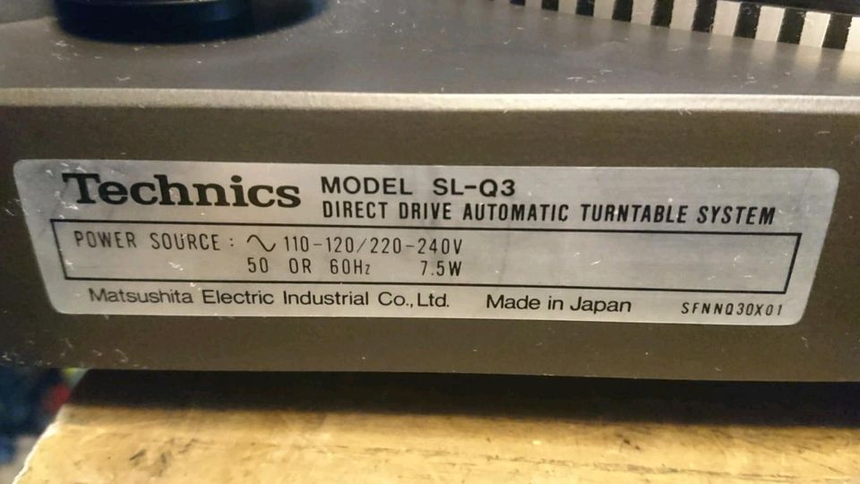 TECHNICS QUARTZ SL-Q3 Plattenspieler!!