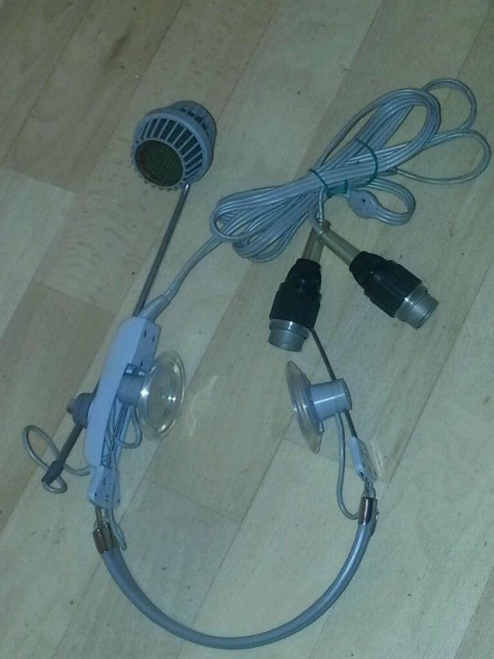 AKG K59, altes Headset, 200 Ohm, Kabel mit 2 alten Steckern, toll