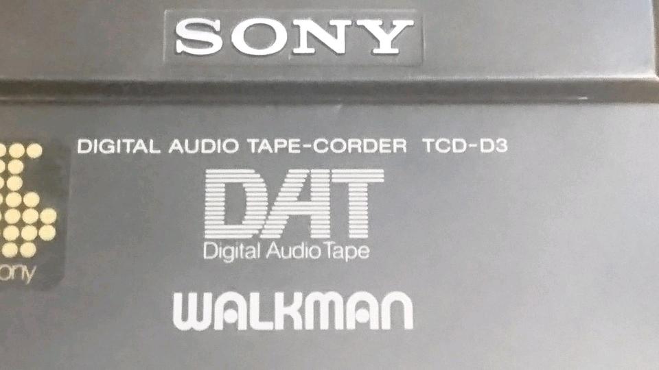 SONY DAT Recorder/Walkman TCD-D3, Zubehör!!