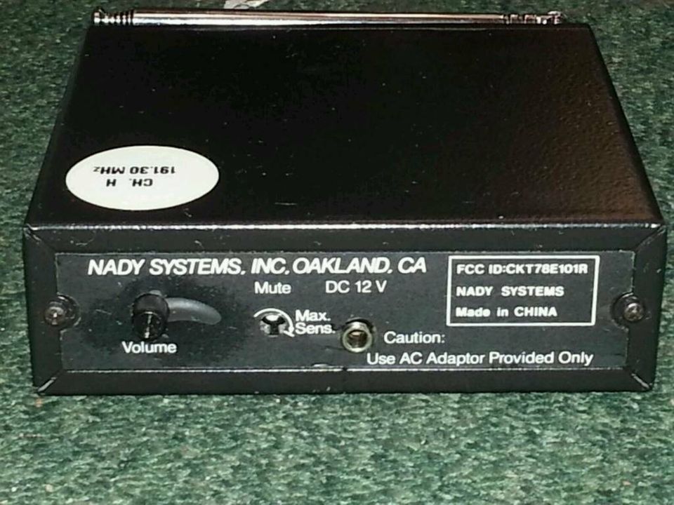 NADY 101 VHF, 2 Stück, wireless System Receiver, nicht getestet!