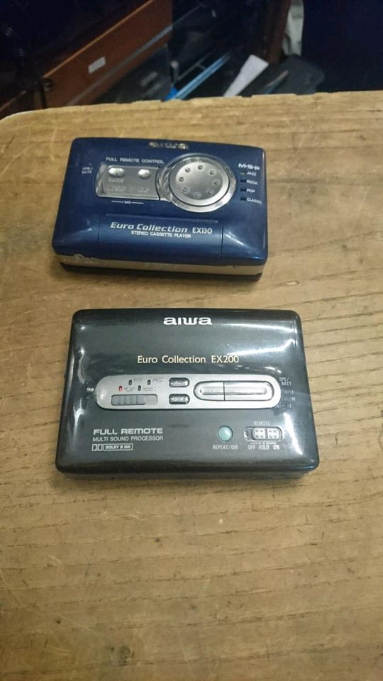 2 AIWA EURO COLLECTION Walkman: EX200+EX130, DEFEKT!!!