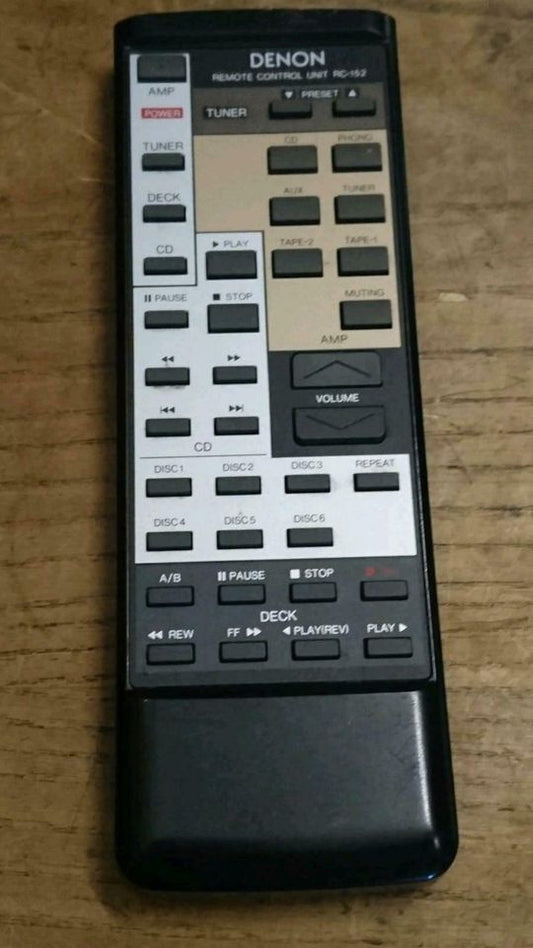 DENON RC-152 Remote Control Unit/Original-Fernbedienung