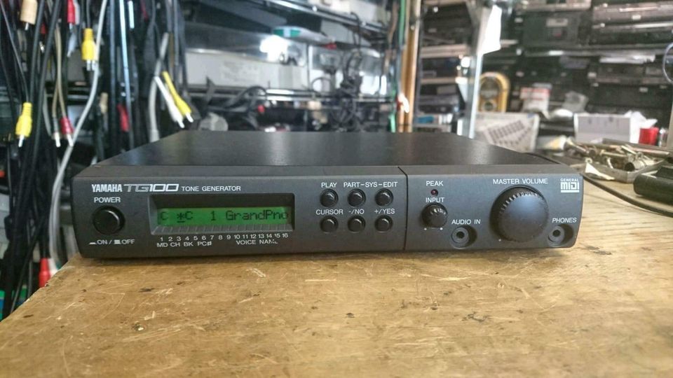 YAMAHA TG100 Tone Generator mit Adapter, guter Zustand!