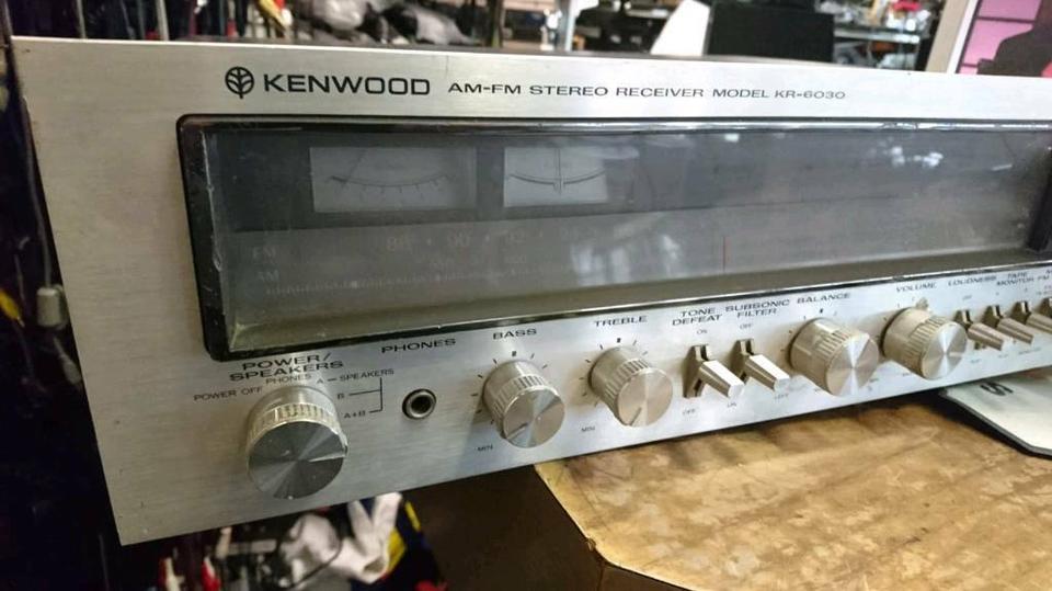 KENWOOD KR-6030, AM-FM Stereo Receiver, DEFEKT!!!