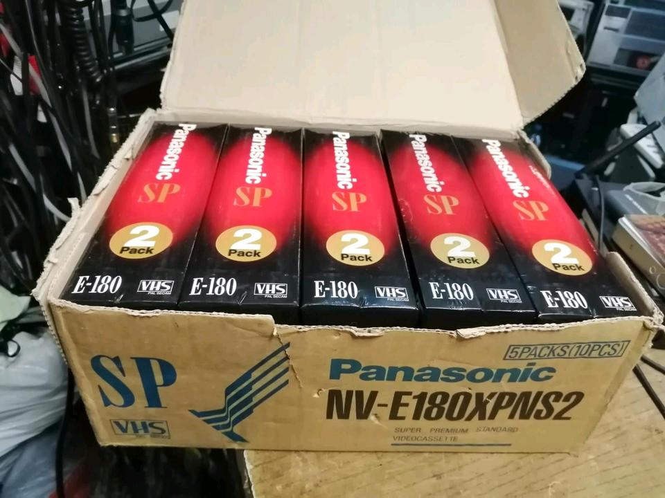 10 PANASONIC SP E180 Videocassetten, NEU & OVP!!